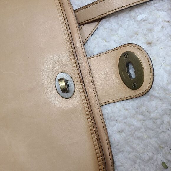 Fossil Tan Leather Saddlebag Crossbody Purse - Picture 8 of 8